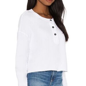 n:PHILANTHROPY White Long Sleeve Henley Top